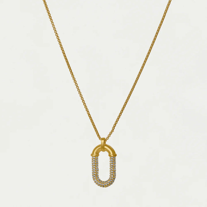 Solene Pave Pendant Necklace