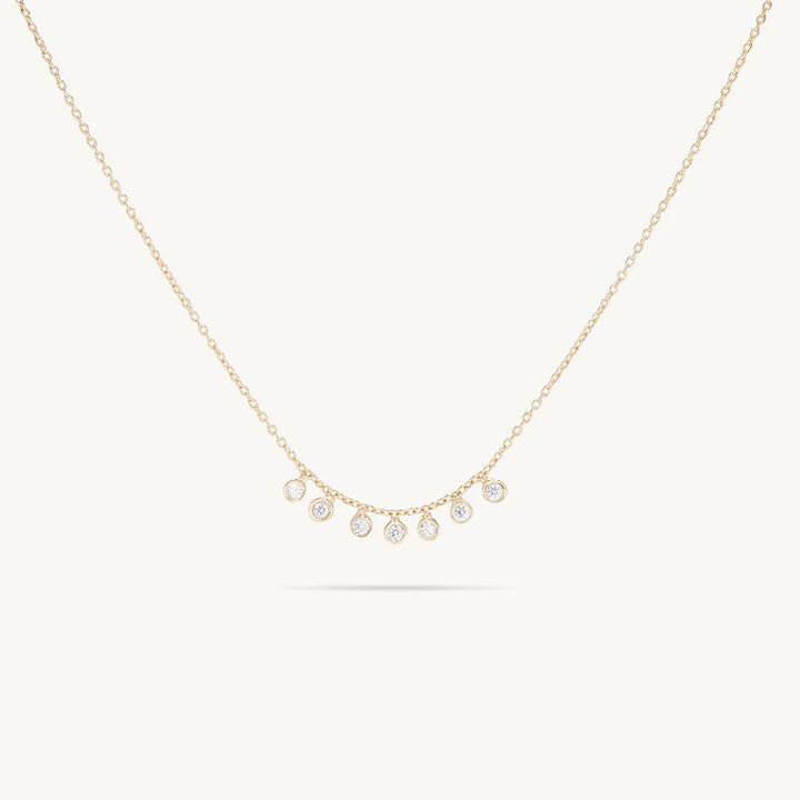 Mini Orsay Charm Necklace - Clear CZ