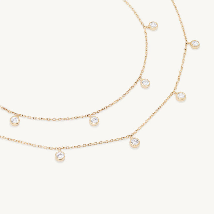 Orsay Station Necklace - Clear CZ