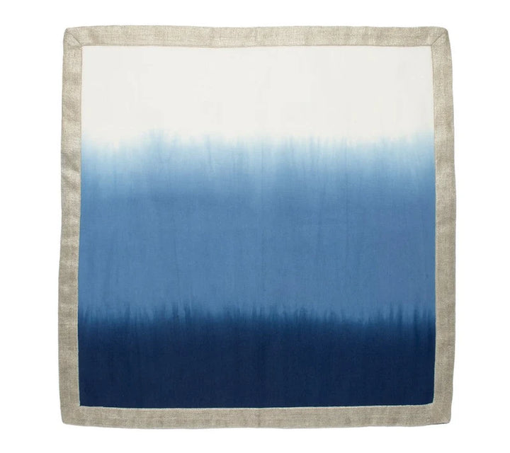 Dip Dye Napkin in Blue & White, Set of 4