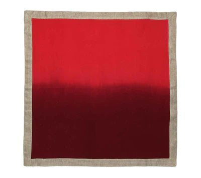 Dip Dye Napkins (Red & Burgundy)
