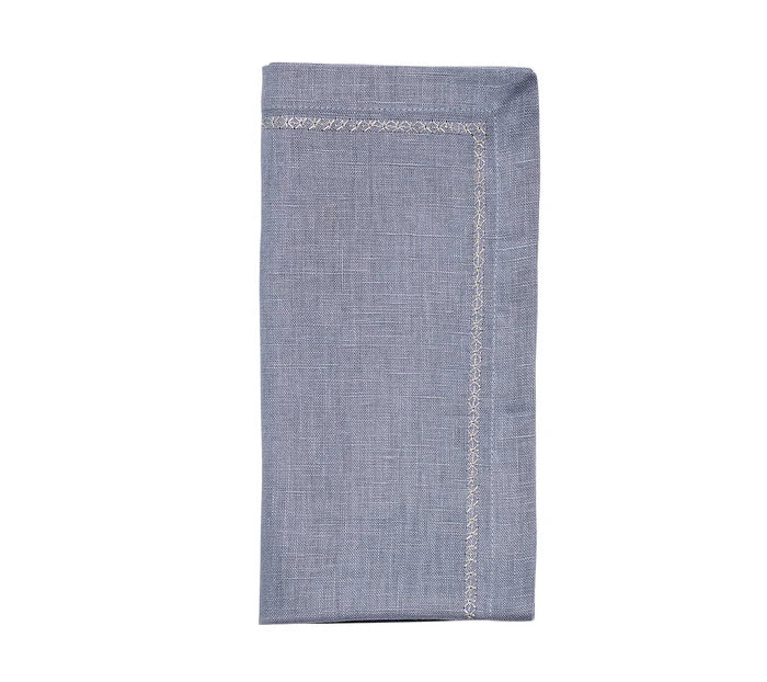 Classic Napkins in Blues, Set of 4