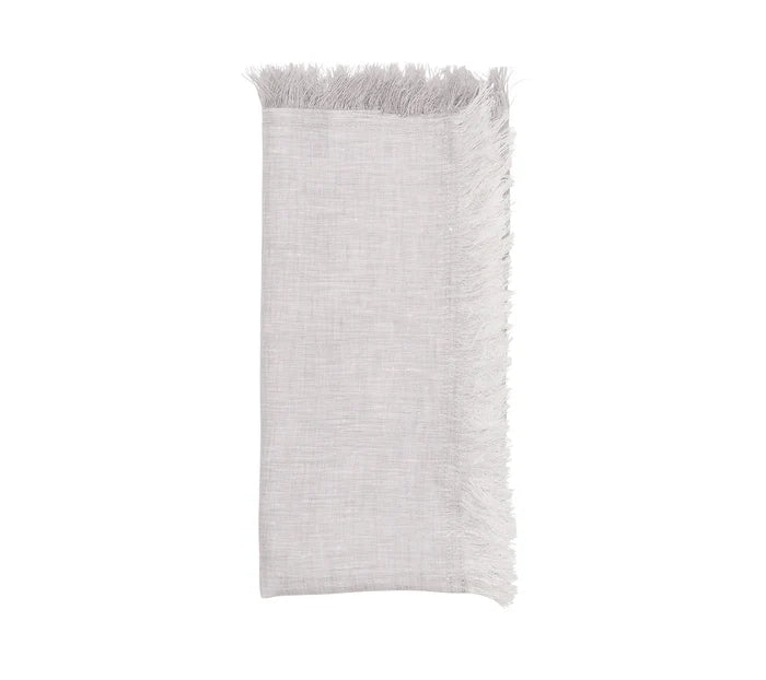 Chambray Fringe Napkins, Set of 4