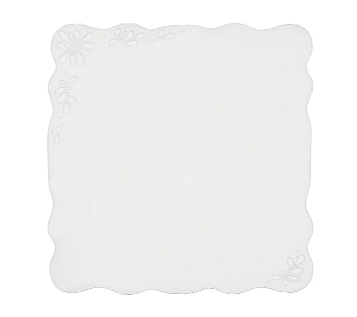 Bloom Napkin in White, Set of 4