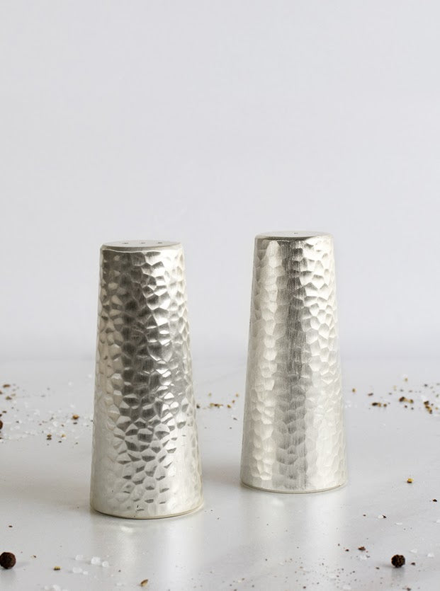 Salt and Pepper Hammered Shaker