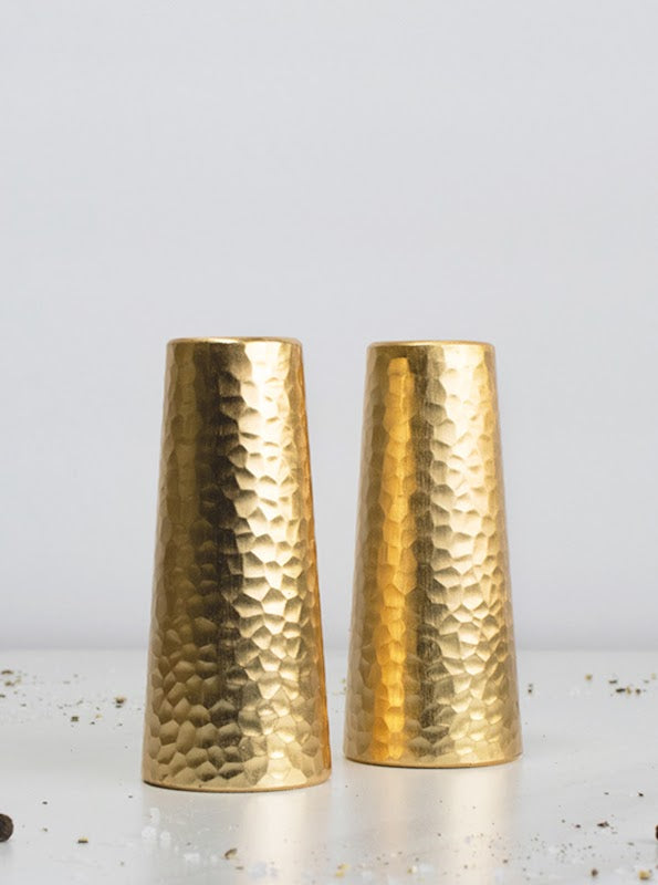 Salt and Pepper Hammered Shaker