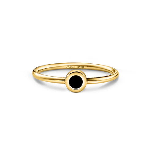 New Wave Black Chip Single Ring
