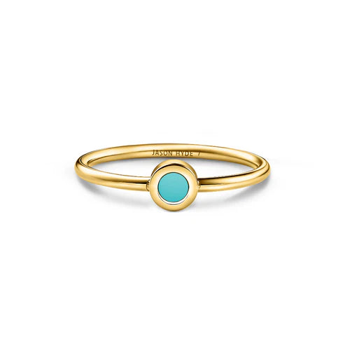 New Wave Turquoise Chip Single Ring