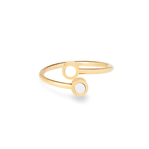 New Wave White Chips Ring