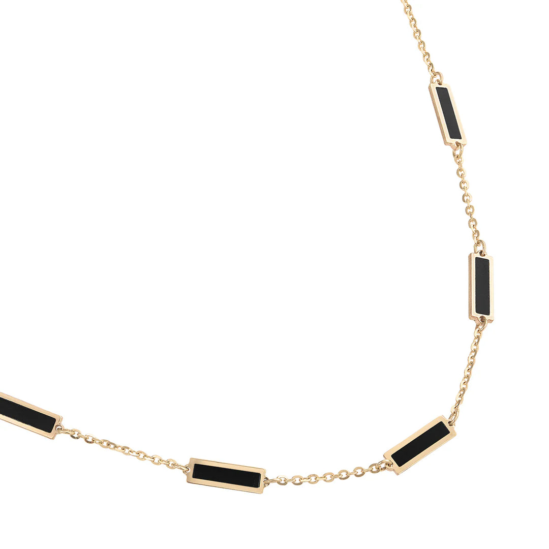 14K Bar Necklace