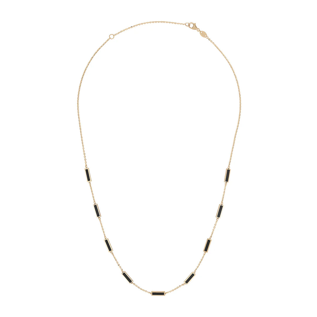 14K Bar Necklace