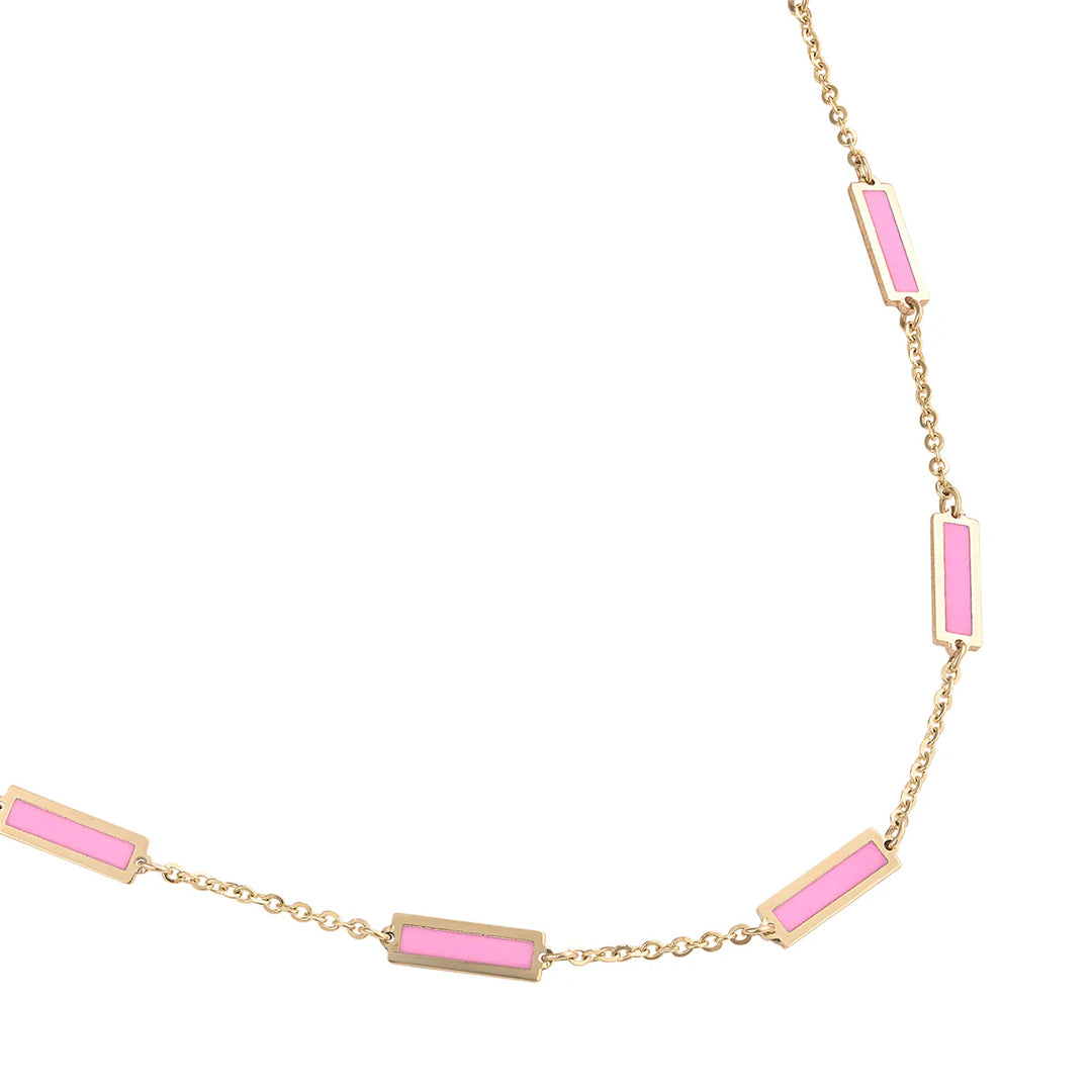 14K Bar Necklace