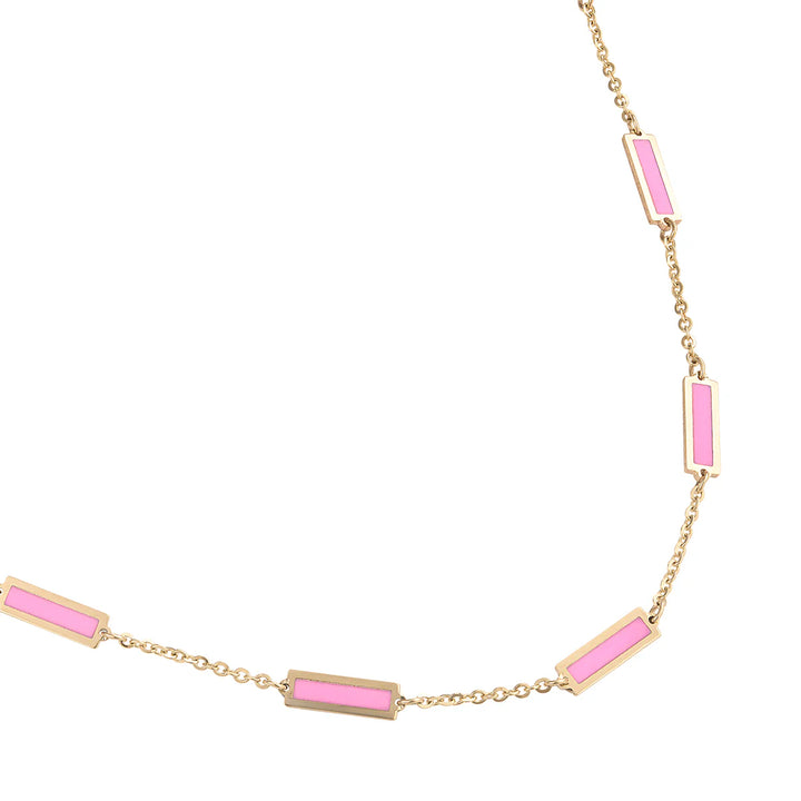 14K Bar Necklace