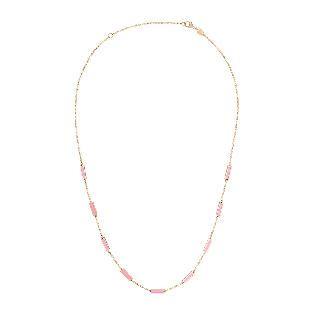 14K Bar Necklace