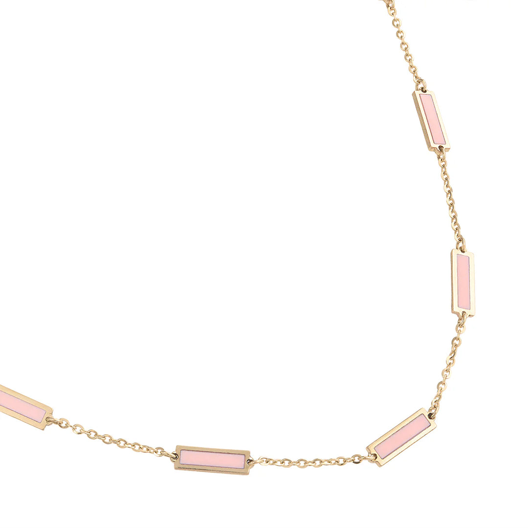 14K Bar Necklace
