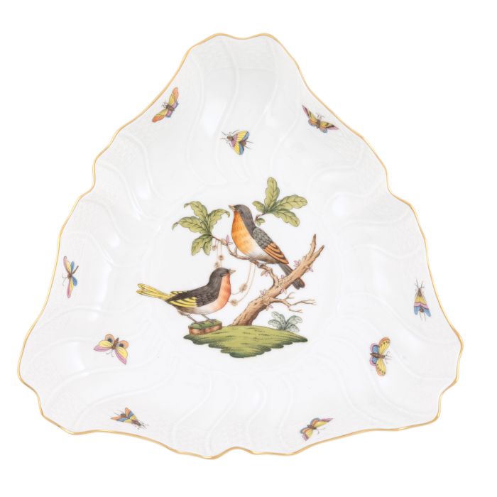 Rothschild Bird Multicolor Triangle Dish