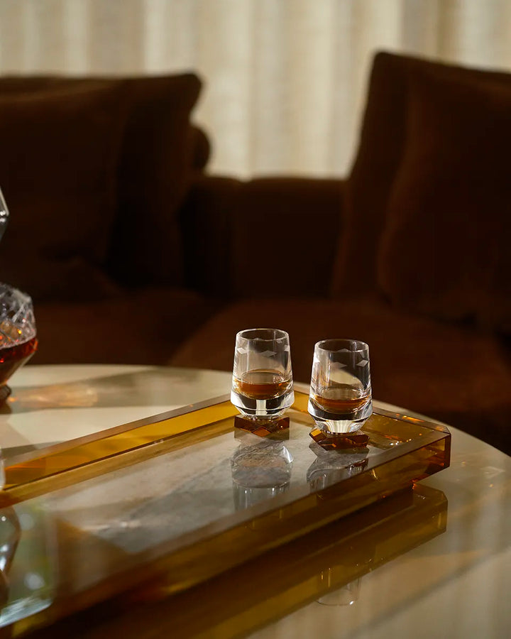 Savor Glass, Set of 2 | Amber/Clear