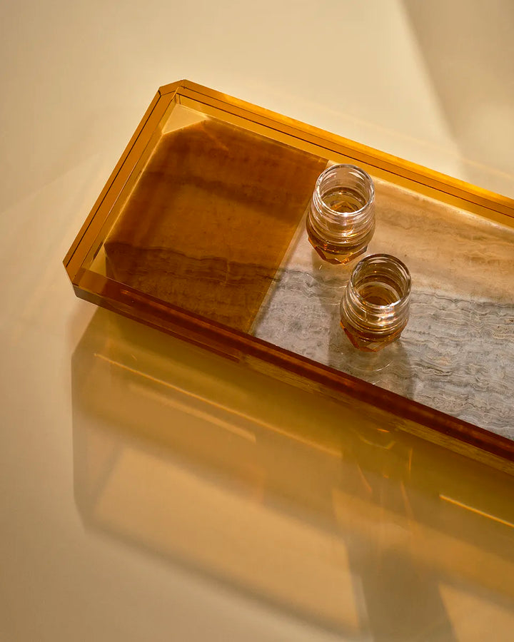 Savor Glass, Set of 2 | Amber/Clear