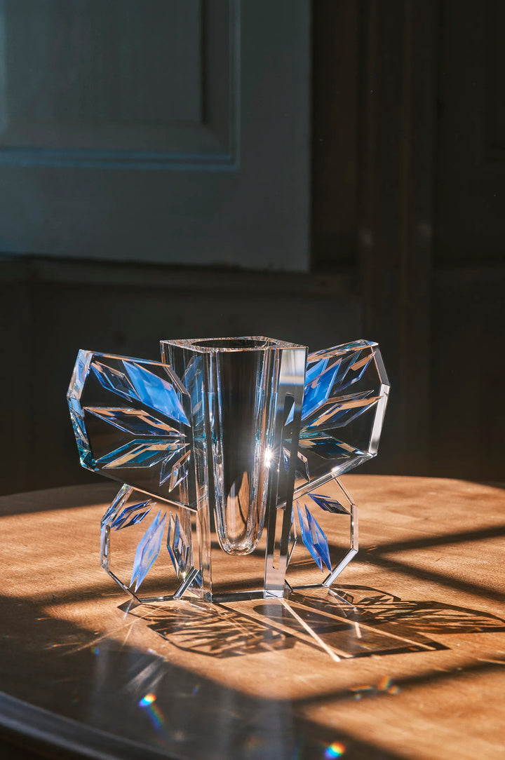Lucie Vase Clear/ Cobalt/Sky/Blue/ Petrol/Slate