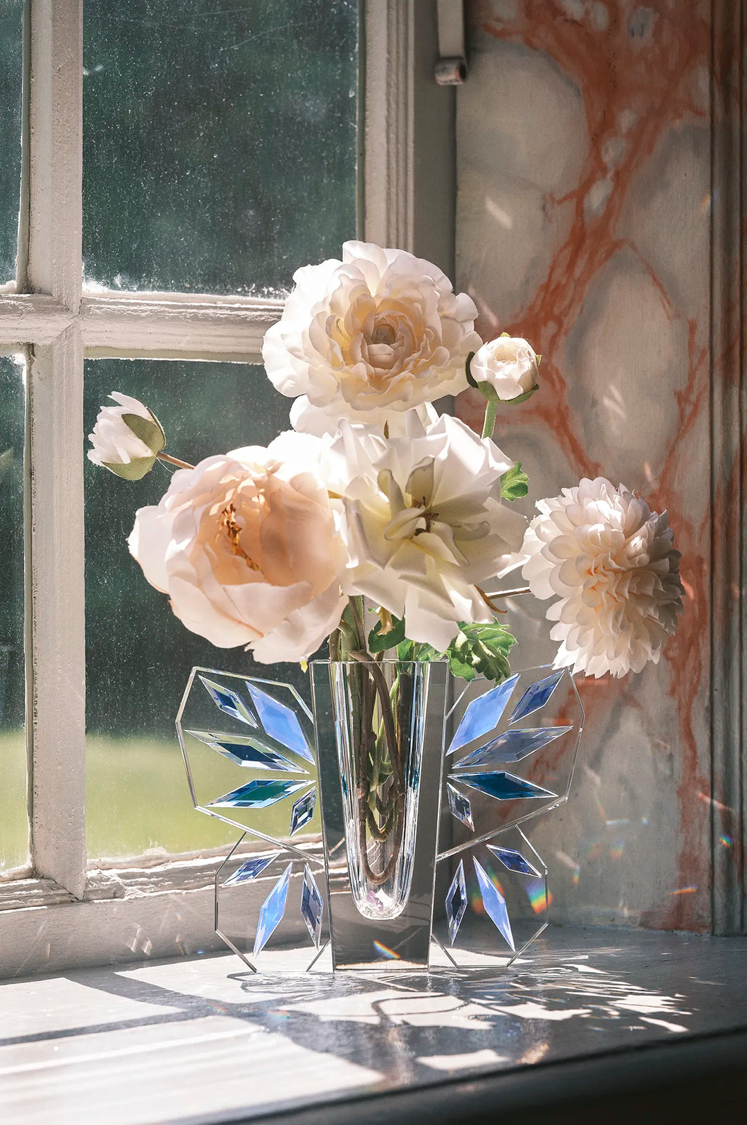 Lucie Vase Clear/ Cobalt/Sky/Blue/ Petrol/Slate