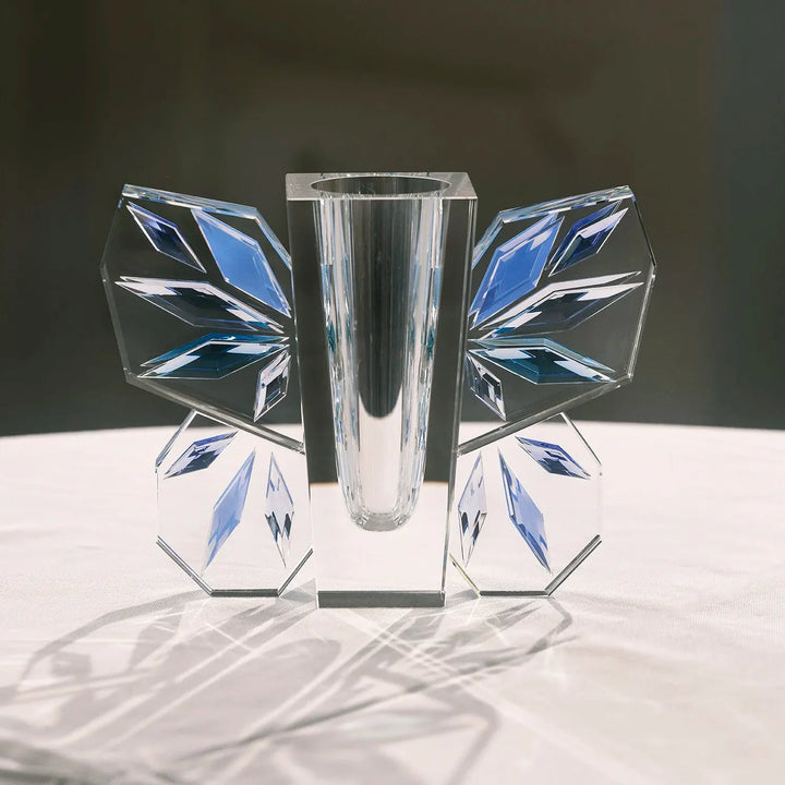 Lucie Vase Clear/ Cobalt/Sky/Blue/ Petrol/Slate