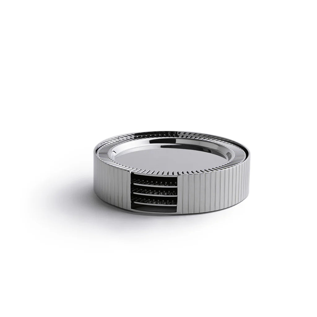 Striations Coasters in Holder - Set of 4