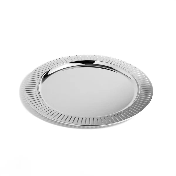 Striations Serving Round Tray