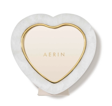 Cassiel Mosaic Heart Frame, White Quartz