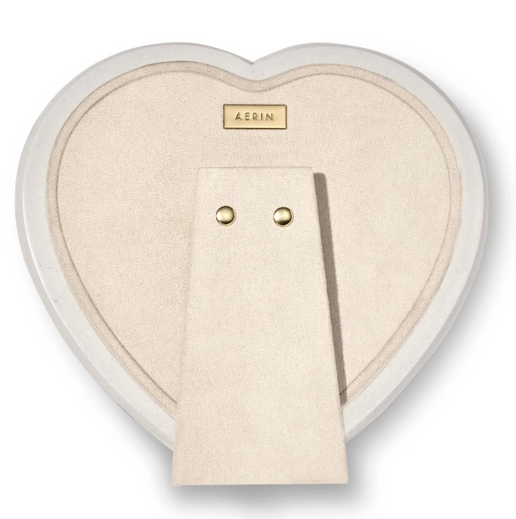 Cassiel Mosaic Heart Frame, White Quartz
