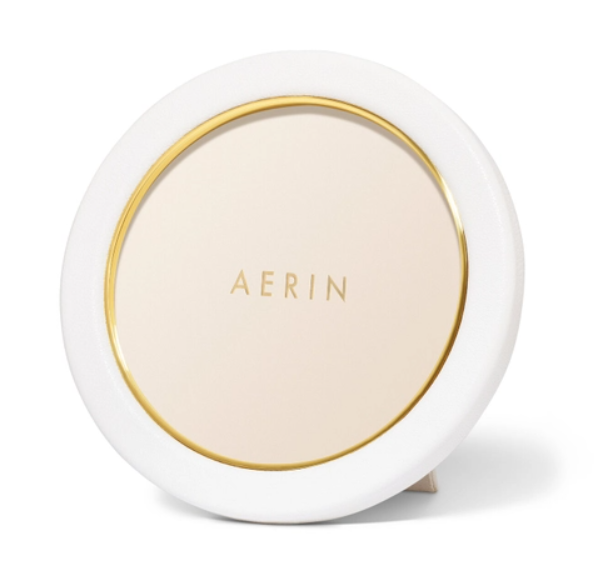 Piero Leather Frame, Shadow White- Round