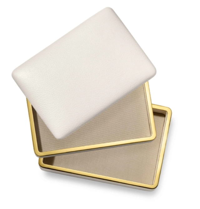 Piero Leather Small Stacked Jewelry Box