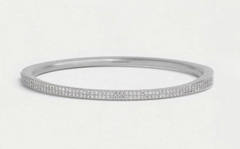 Signature Pave Hinge Bangles