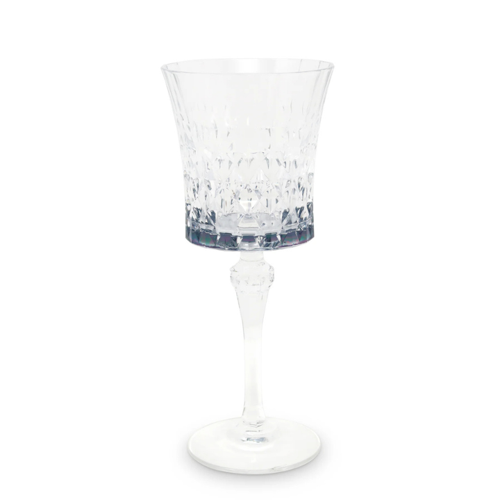 Liscio Ottico - Set of 6 Diamond Glasses with Smoked Shade on the Bottom