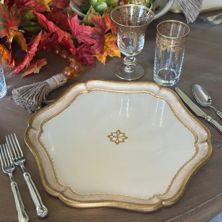Florentino Baroque Wooden Charger/Tray