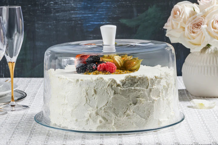 Opal Large Dome with White knob, 11.5"D
