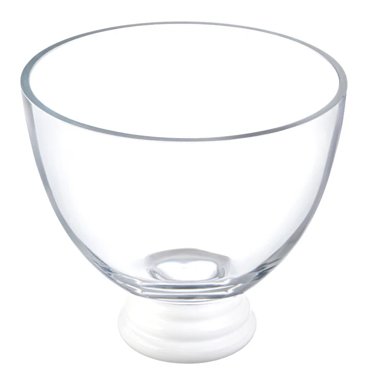 Opal Footed Bowl with White Foot