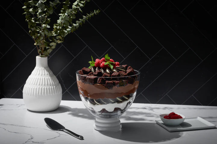 Opal Footed Bowl with White Foot