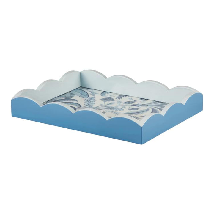 Palm Beach Blue Lacquered Scallop Tray