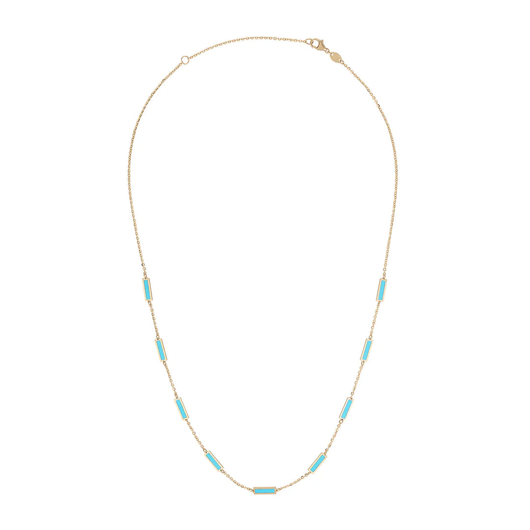 14K Bar Necklace