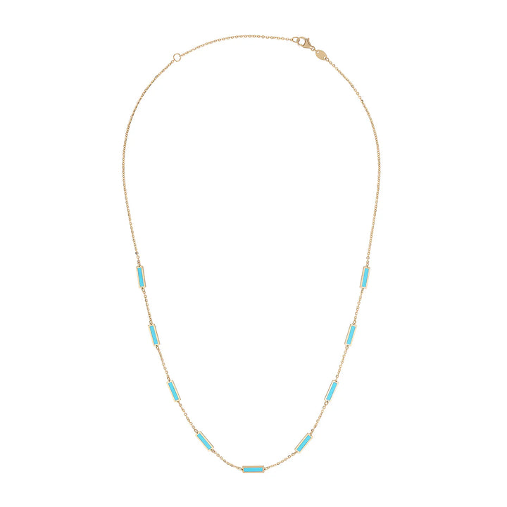 14K Bar Necklace