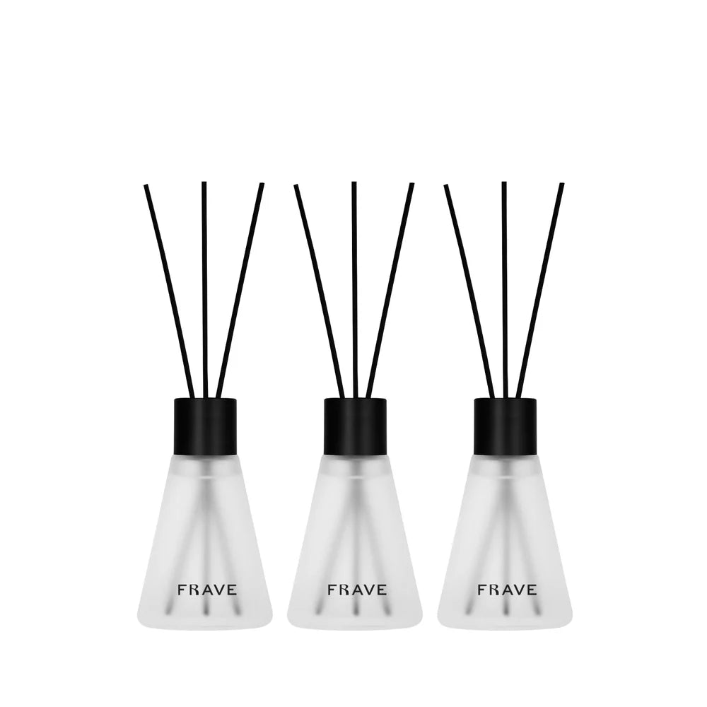 Threefold Reed Diffu Kit–3 X 50ml Luxury Mini Diffuser