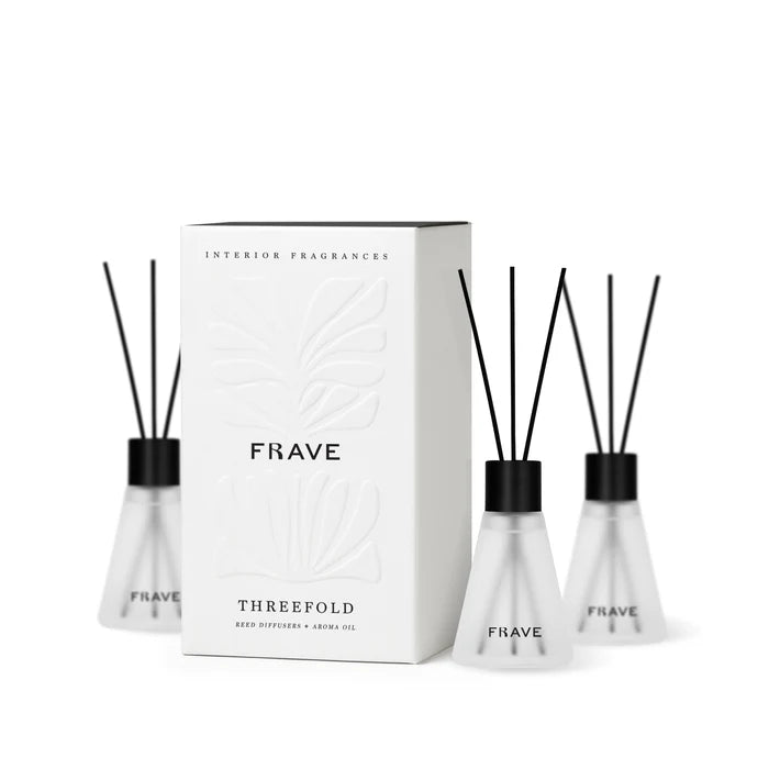 Threefold Reed Diffuser Kit – 3 X 50ml Luxury Mini Diffusers