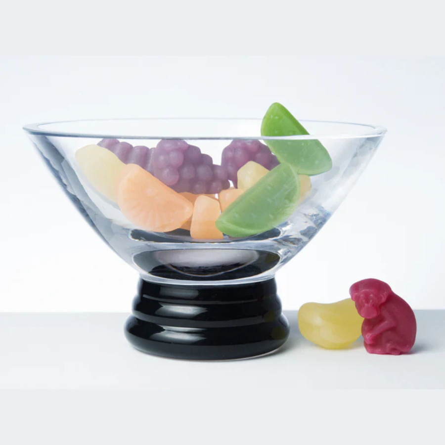 Spectrum Dip Bowl with Black foot, 5"D, 8 oz.