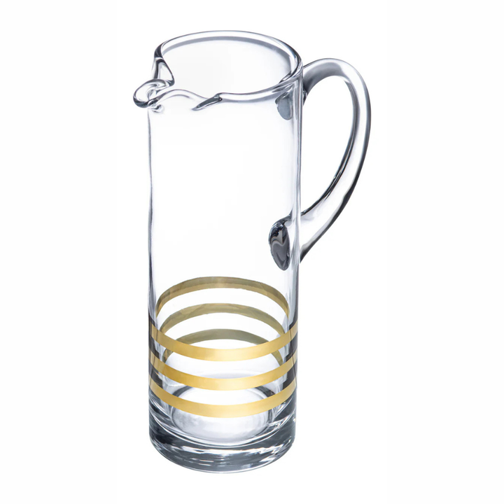 Spectrum Pitcher with gold lines, 54 oz.