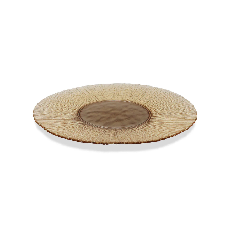 Set of 4 Colored Glass Chargers