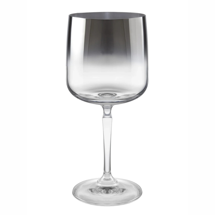 Ombre Wine Glass Metallic Smoked, 12 Oz. Set of 4