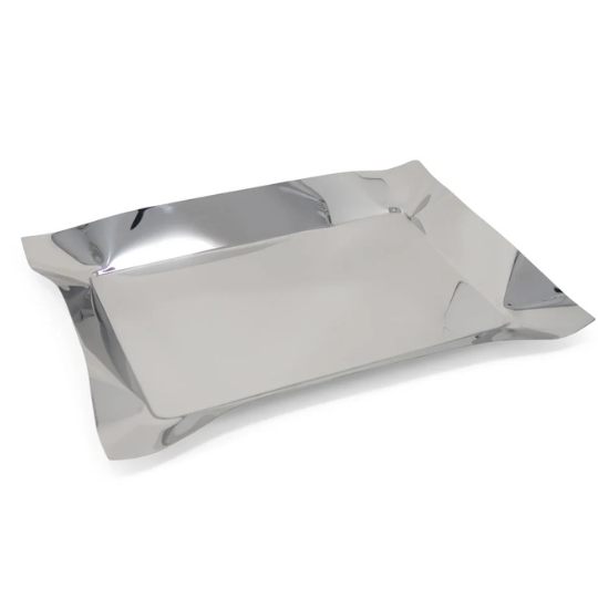 Oblong Stainless Steel Tray - 18.5"L X 13.5"W