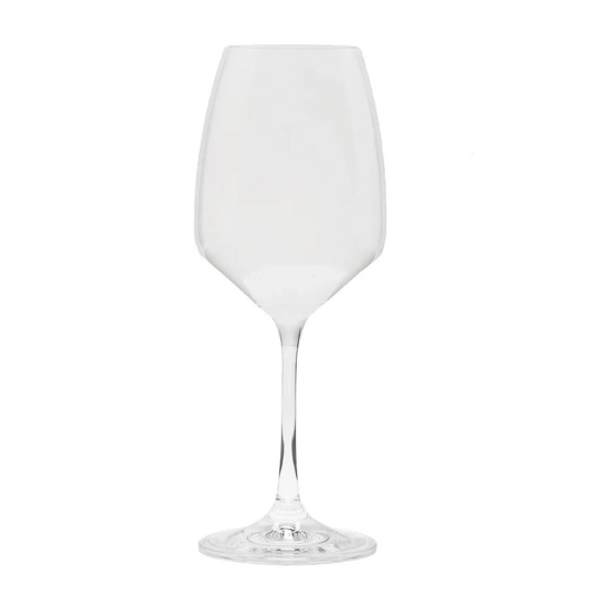 Set of 6 Water Glasses with Clear Stem