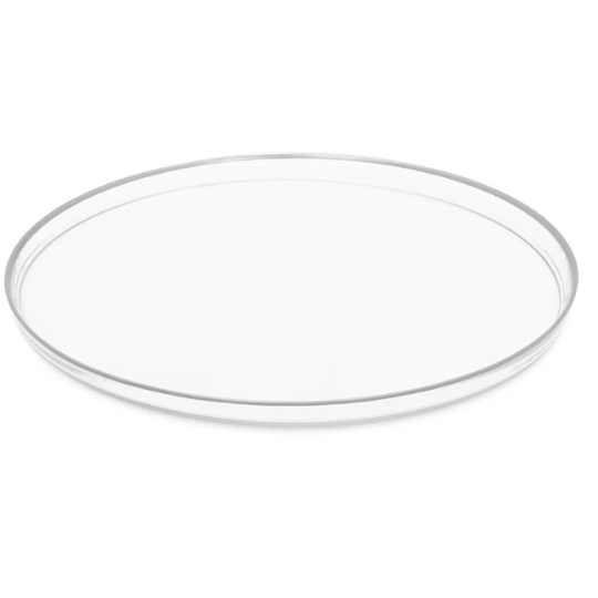 Set of 4 Glass Chargers with Rim