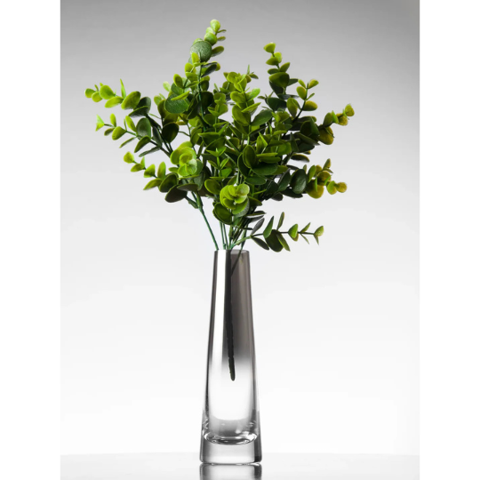 Ombre Bud Vase Metallic Smoked